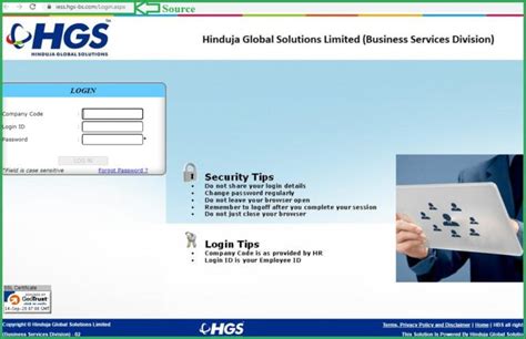 5gs portal payroll login|HGS.